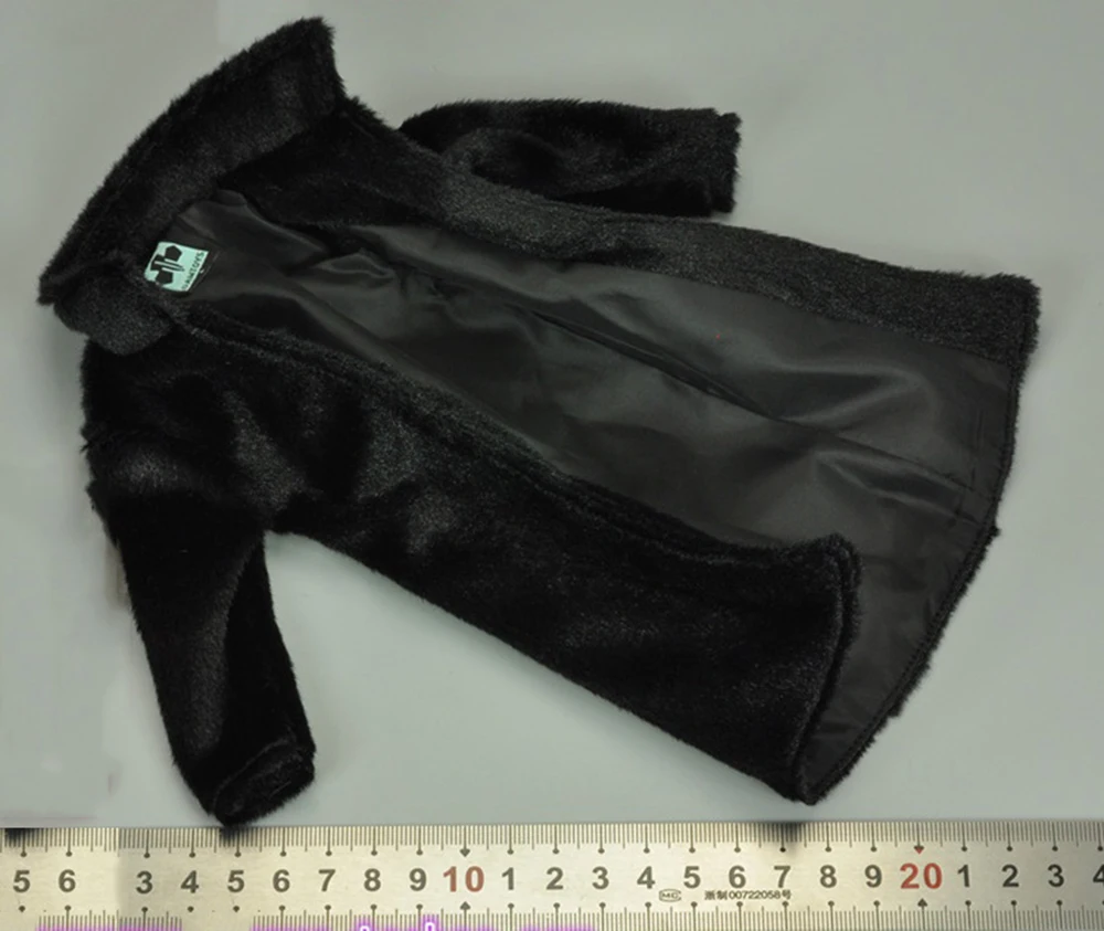 

DAMTOYS DAM GK018, гангстер Чэнь шаньфэн, модная черная модель плюшевого пальто, топ для 12-дюймовой экшн-куклы, коллекционная