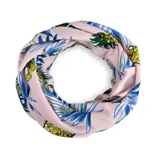 Унисекс быстросохнущие кепки для бега головной шарф лето Ананас листья напечатаны солнцезащитный легкий шарф наголовники