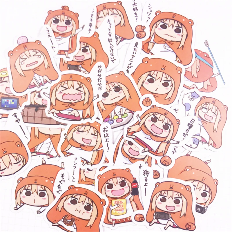 24 шт. японский стиль аниме Personali клей милый Himouto! Umaru-chan Expression Live бумажные наклейки для блокнота