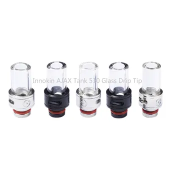 

Stainless Steel & Glass Narrow Bore 510 drip tip for Innokin AJAX Tank/Eleaf Pesso Tank/Vapor Giant Kronos 2S RTA