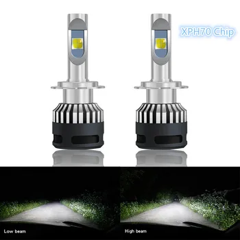 

2PCS Auto H4 H7 LED H11 HB3 H13 9004 9007 9012 D2S headlight bulb High Low Beam Lamp whth xhp70 chip 110W 13200LM 6000K 12V 24V