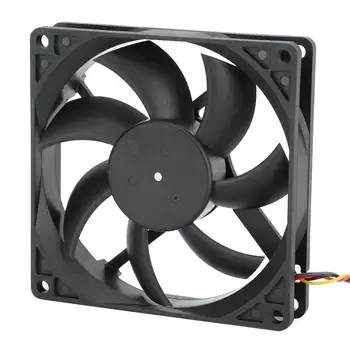 

Heat Sink Fan 12V 9CM 0.27A Dual Ball 4-Pin PWM Temperature Control CPU Cooler for Chassis fan cooling Hot Sale