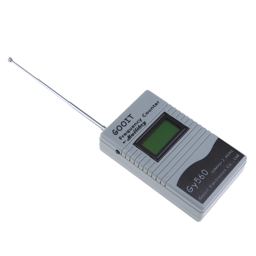 GY-560 Professional 50MHz Handheld Frequency Counter DCS CTCSS Radio Testing Frequency Meter Decoder,Gray