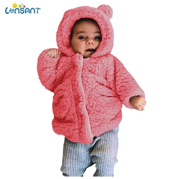 

LONSANT Baby Girls Coat Winter Spring Baby Girls Princess Coat Jacket Hooded Casual Outerwear For Girl Infants Clothing N30