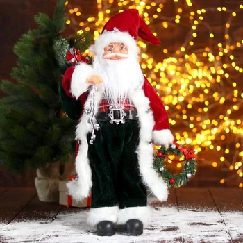 

Santa Claus "In a red coat with a New Year's wreath" 24x45 cm 5036032