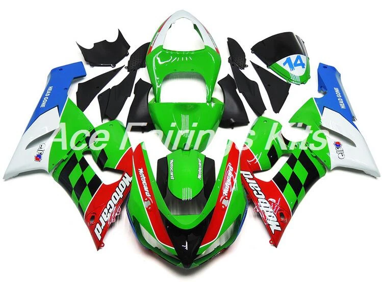 4 подарки ABS полный велосипед обтекатель комплект подходит для Kawasaki ZX6R 2005 2006 ZX-6R 05 06 ниндзя 636 Обтекатели кузова красный черный зеленый