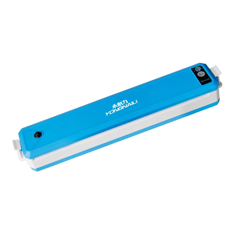 Double pump Blue Electric Vacuum Sealer Packaging Machine Home Kitchen Including 10pcs Food Saver Bags Commercial Vacuum Food Sealing Dropship - Цвет: Double pump Blue