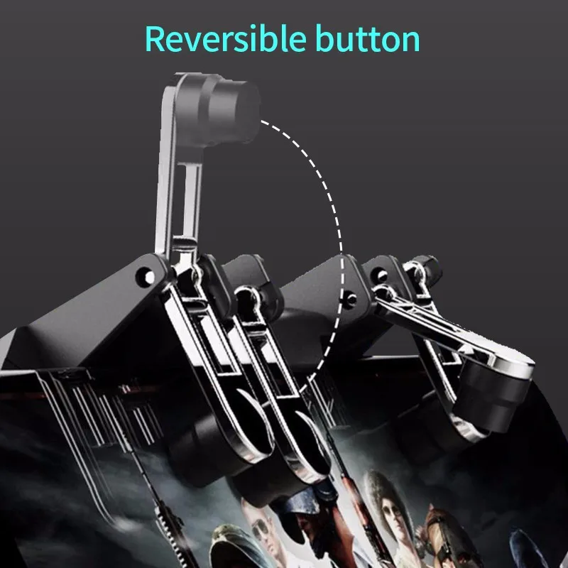  AK66 Six Fingers All-in-One PUBG Game Controller Gamepad Metal Trigger Shooting Free Fire Key Butto