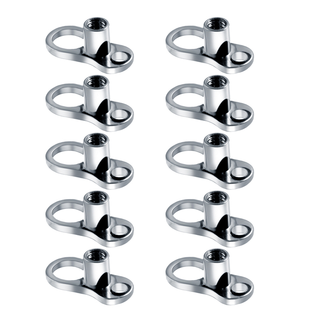 G23 Titanium Micro Dermal Piercings Set Dermal Anchor Base Skinner Diver Dermal Base Sexy Body Piercings Jewelry 14G