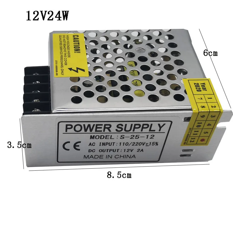 Ультра тонкий светодиодный освещение Питание DC 12V 24V трансформаторы систем