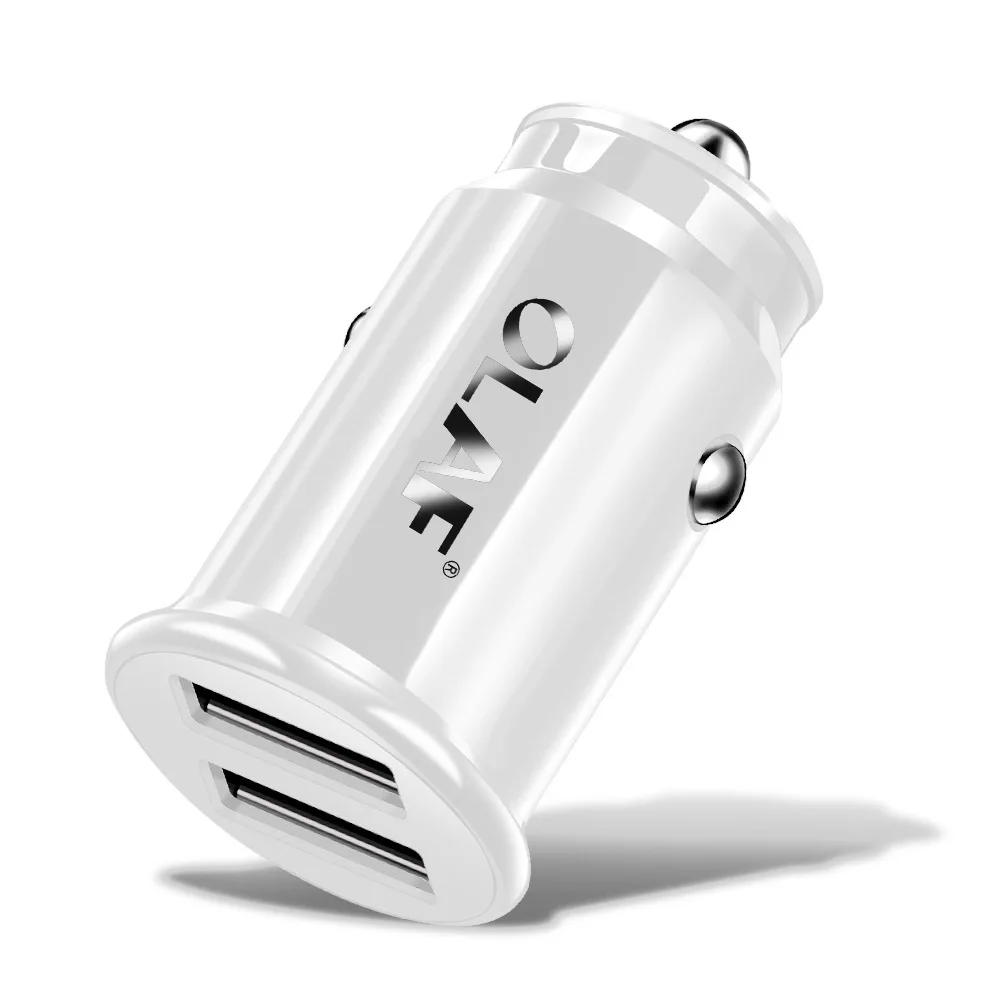 Олаф Quick Charge 3,0 2,0 автомобильное USB зарядное устройство для мобильного телефона 2 порта USB быстрое автомобильное зарядное устройство для iPhone samsung планшета автомобильное зарядное устройство - Тип штекера: 2 Port White