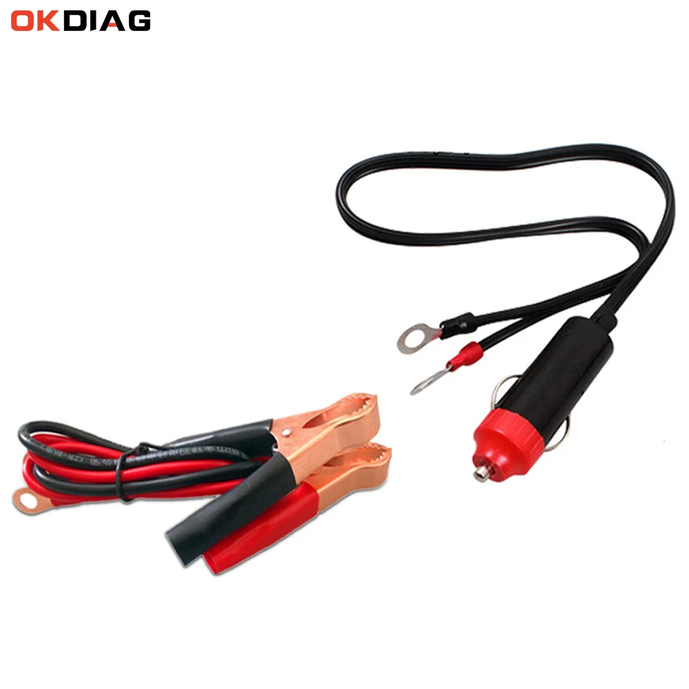 1Pair 12V 24V Car 50AMP Battery Clip Cable Crocodile Car Power inverter