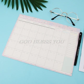 

Monthly Paper Pad 20 Sheets DIY Planner Desk Agenda Gift School Office Supplies