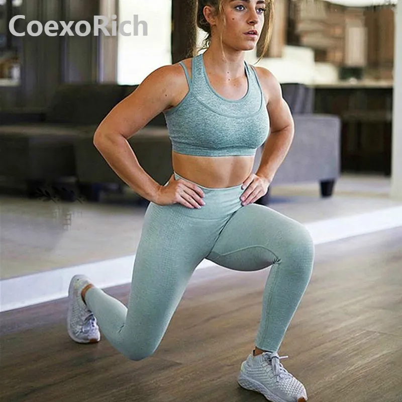 Спортивный костюм для спортзала и йоги женская спортивная одежда спортивный с