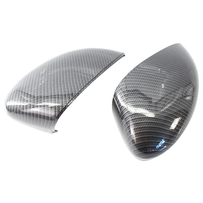 1 пара углеродное волокно глянцевая черная крышка зеркала заднего вида подходит для Ford Fiesta 2009
