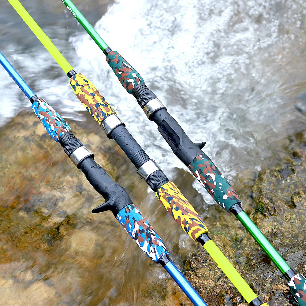 Spinning Casting Hand Lure Fishing Rod Pesca Carbon Pole Canne Carp Fly Gear Reel Seat feeder Ultralight Mini Travel Surf 1.8M