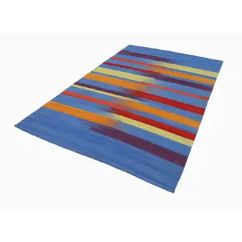 

181x279 Cm Multicolor Handmade Contemporary Rugs Rug-6x9 Ft