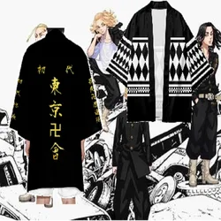 New Summer Short-sleeve Tees tops Polyester Tokyo Revengers T-shirt Sano Manjirou Ken Ryuguji Haori Anime t shirt