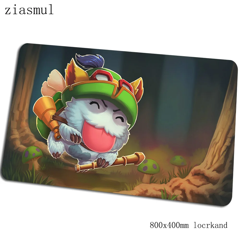 Teemo коврик для мыши 800x400x3 мм коврики милый коврик для компьютерной мыши игровые аксессуары домашние игровые коврики и чехлы игры pc gamer - Цвет: Size 800x400x3mm