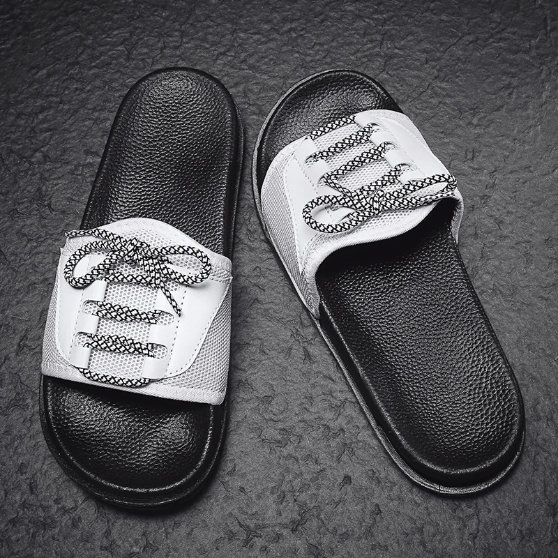 

Slippers Men Shoes Summer Unisex Bathroom Slipper Non-slip Floor Flip Flops Male Couple Beach Sandals Fashion Slippers Sneakers