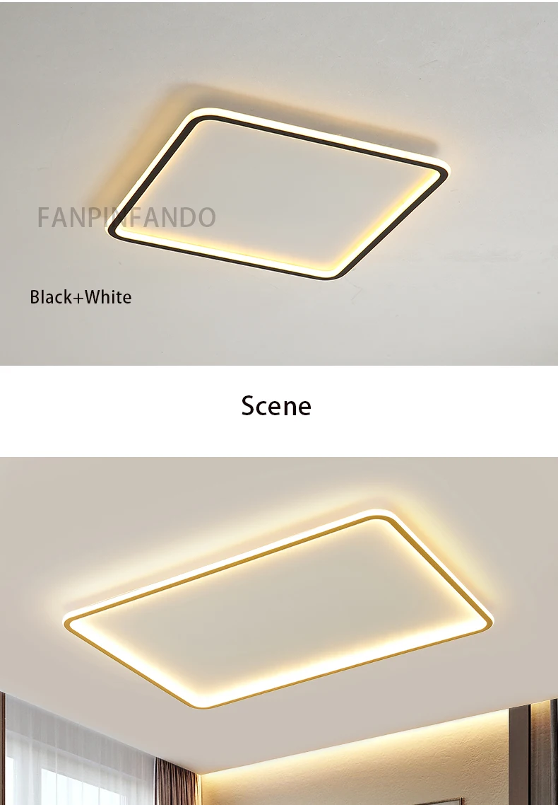 modern led ceiling lights TCY Gold/Black/White Modern Led Ceiling Lights For Living Room Bedroom Led Ceiling Lamp Indoor Lighting Dimmable Fixtures люстра ceiling mounted light