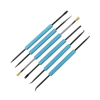 

6Pcs/set Welding Grinding Cleaning Tool Electronic Heat Soldering Assist Repair Tool Welding Station Iron Tool Set