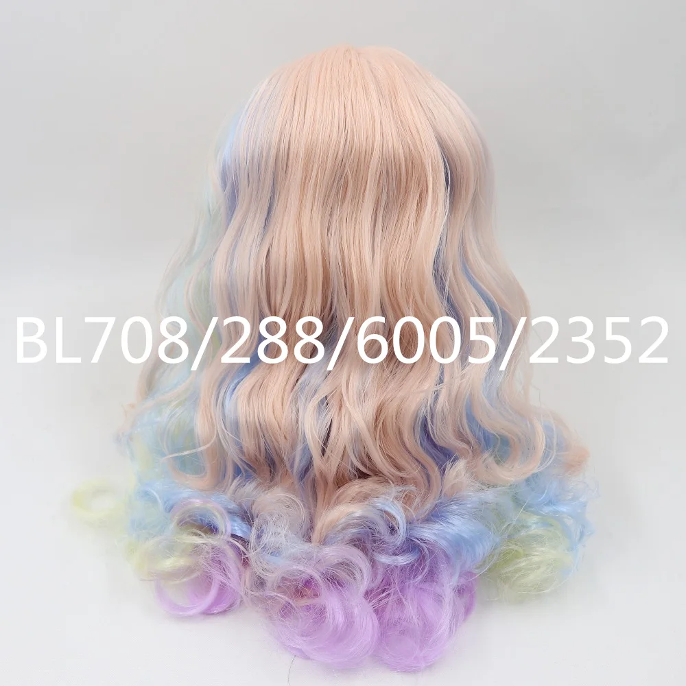 Blyth кукла ледяной rbl головы и купола красочные волосы парик для DIY на заказ|Куклы| |