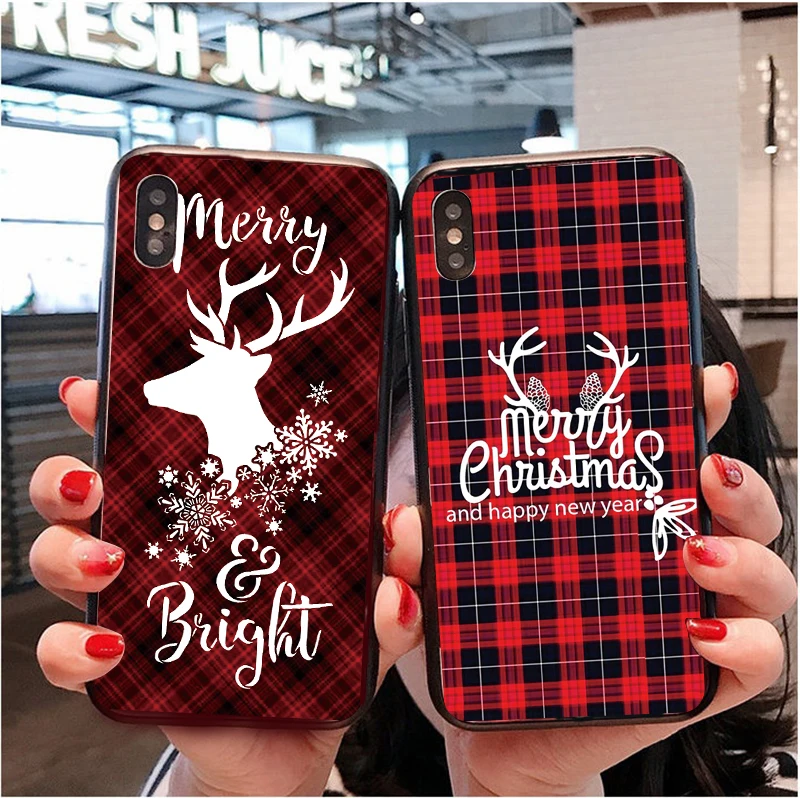 Чехол Fundas Merry Christmas для Xiaomi Redmi MI Note 9 8T 7 6 5 K30 K20 S 9C 8A SE 10 Pocophone F2 Lite Plus Pro Max|Бамперы| |