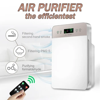 

Large Room Negative Ion Air Purifier Cleaner Remote Control Timer HEPA Filter for Smoke Dust Allergies Odor PM2.5 Pet Dander
