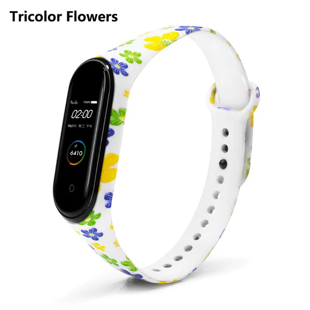 Graffiti style Strap For XiaoMi Mi Band 3 4 5 6 Silicone Wrist Strap For XiaoMi MiBand 6 sports strap for mi band 5 3 4 bracelet D59