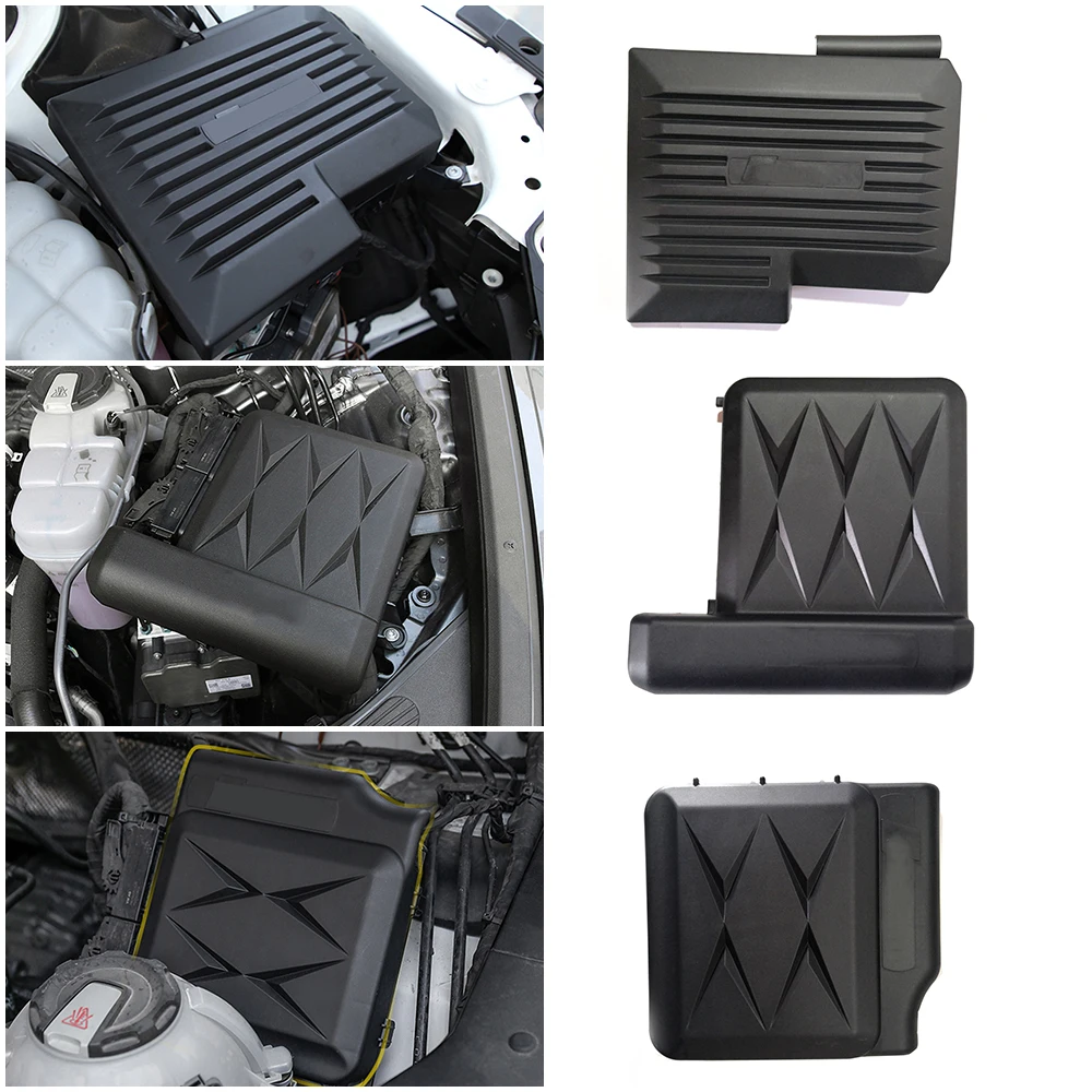 For Audi A4 A5 A6 Q5 2018-2021 ECU Electronic Control Unit Protection Cap Engine Computer Board Dustproof Cover Car PC Trim