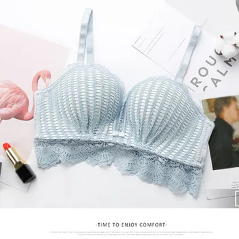 

Comfortable Sexy Lace Women's Seamless Underwear Gathered Adjustable Thin Section Without Steel Ring Bra Girl