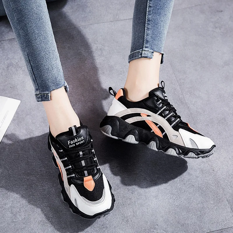 Korean Version of The Old Shoes for Fall/winter 2021 New Female Student Sports Shoes Women's Heightened Casual Shoes Women