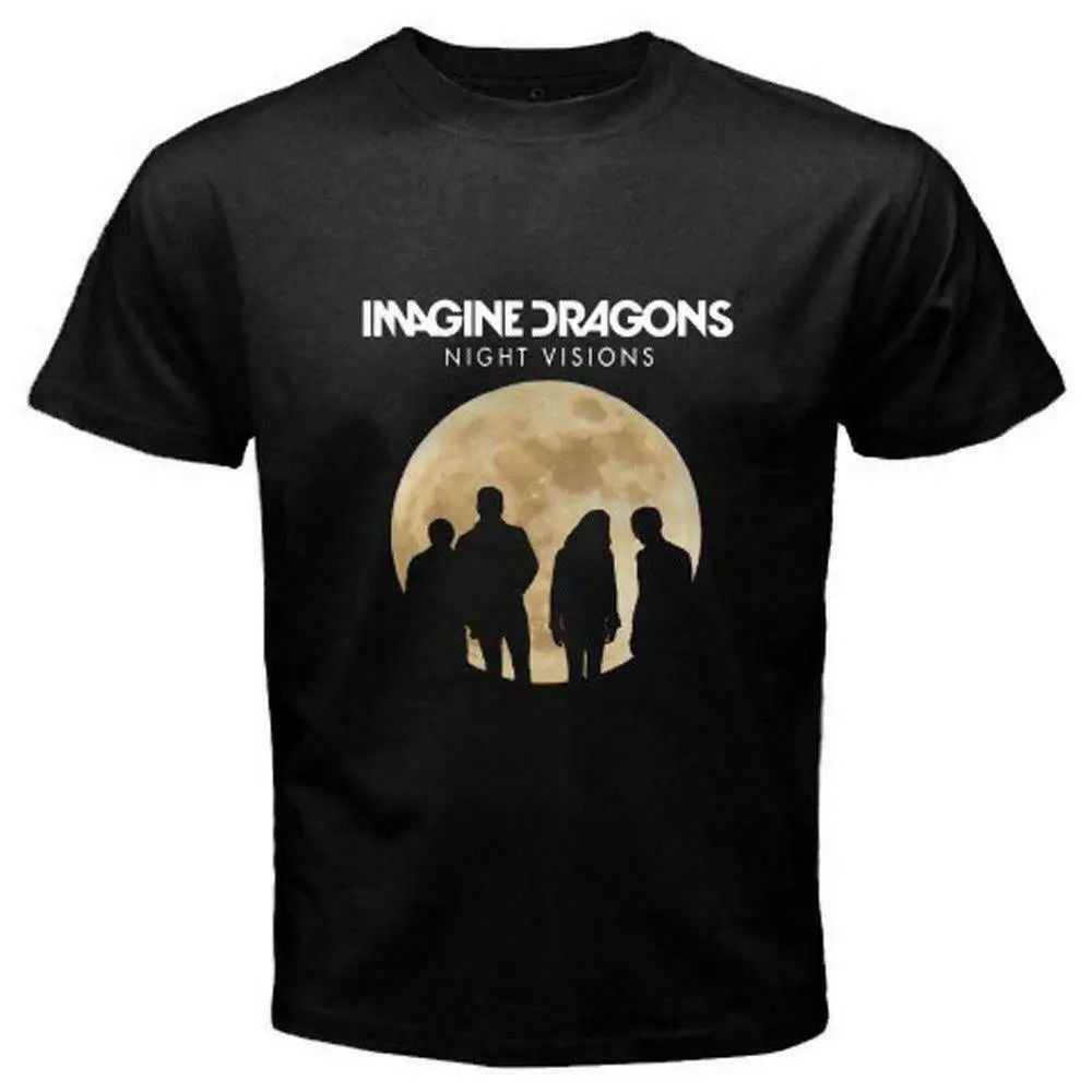 Новинка Imagine Dragon Night Visions Tour Мужская Футболка размер S-Xxl размера плюс одежда