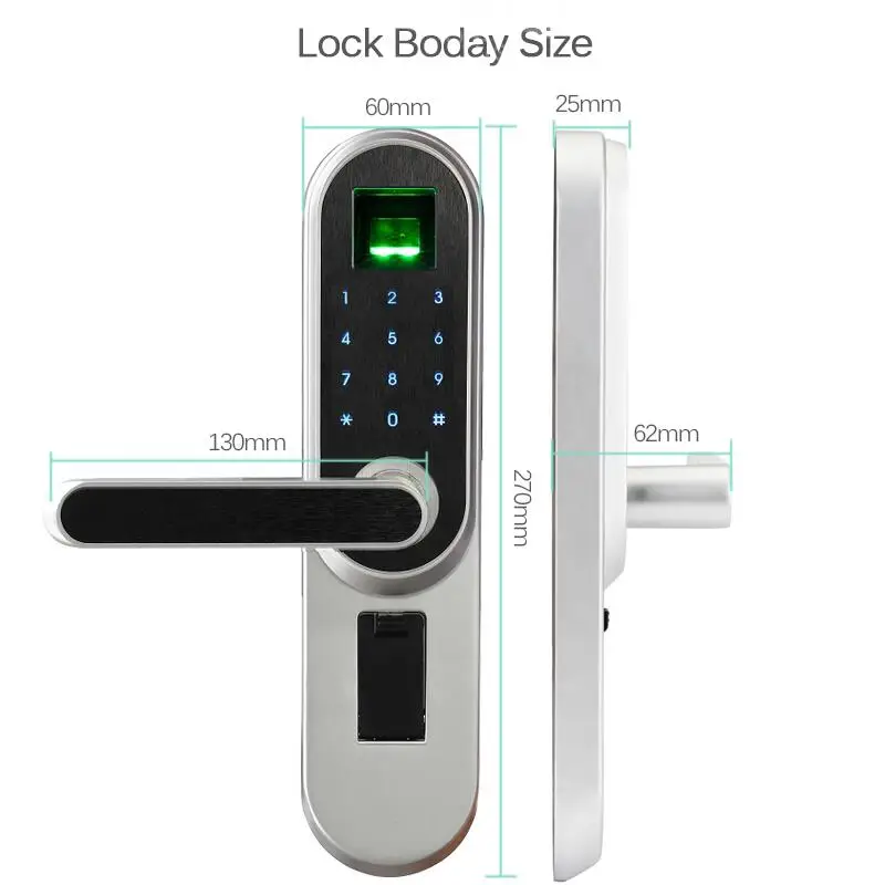  2019 Fingerprint Smart Door Lock Code Touch Screen Digital Password Biometric Electronic Lock Key f - 32815048261