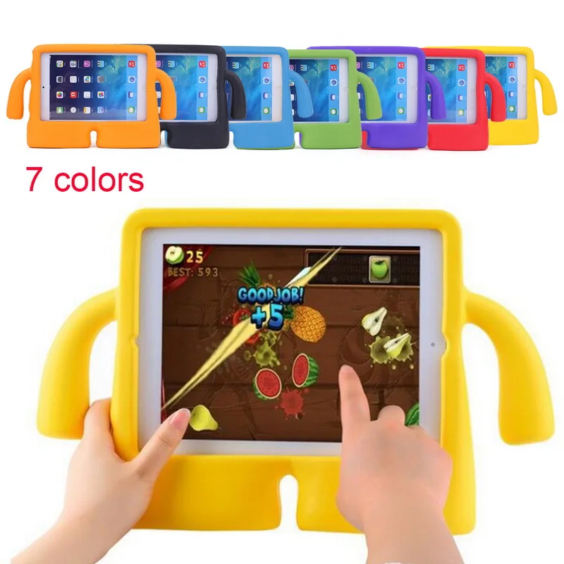 

For tablet iPad 2 3 4 5 6 7 8 Air Mini Pro11 Case Kids cover shock proof 2020 Rubber Foam ShockProof Case For Kid Cover 7 Colors