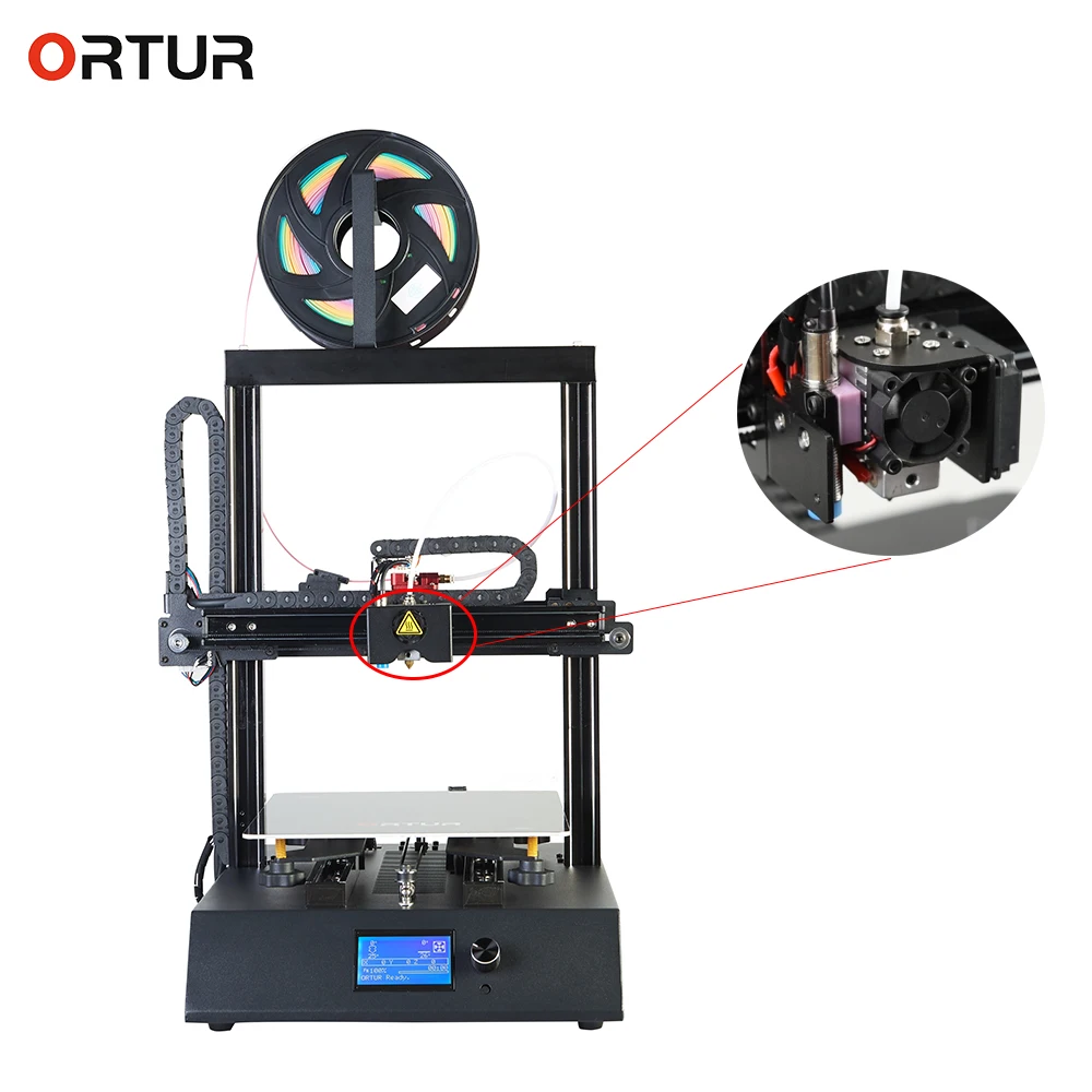 Подходит для начинающих Ortur4 металлический 3D-принтер для печати DIY Kit Магнитная платформа для сборки Impresora 3d линейные направляющие 3d Drucker