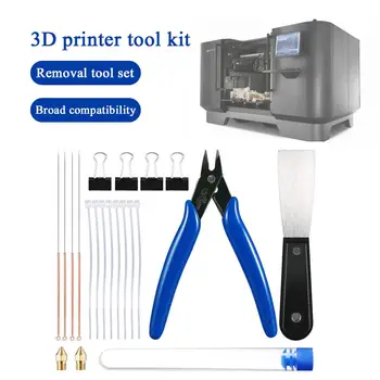 

3D Printer Tool Kit 3D Printer Tool Set Cleaning Needles Pliers Scarper and Other Accessories for Printing Removing Cleaning