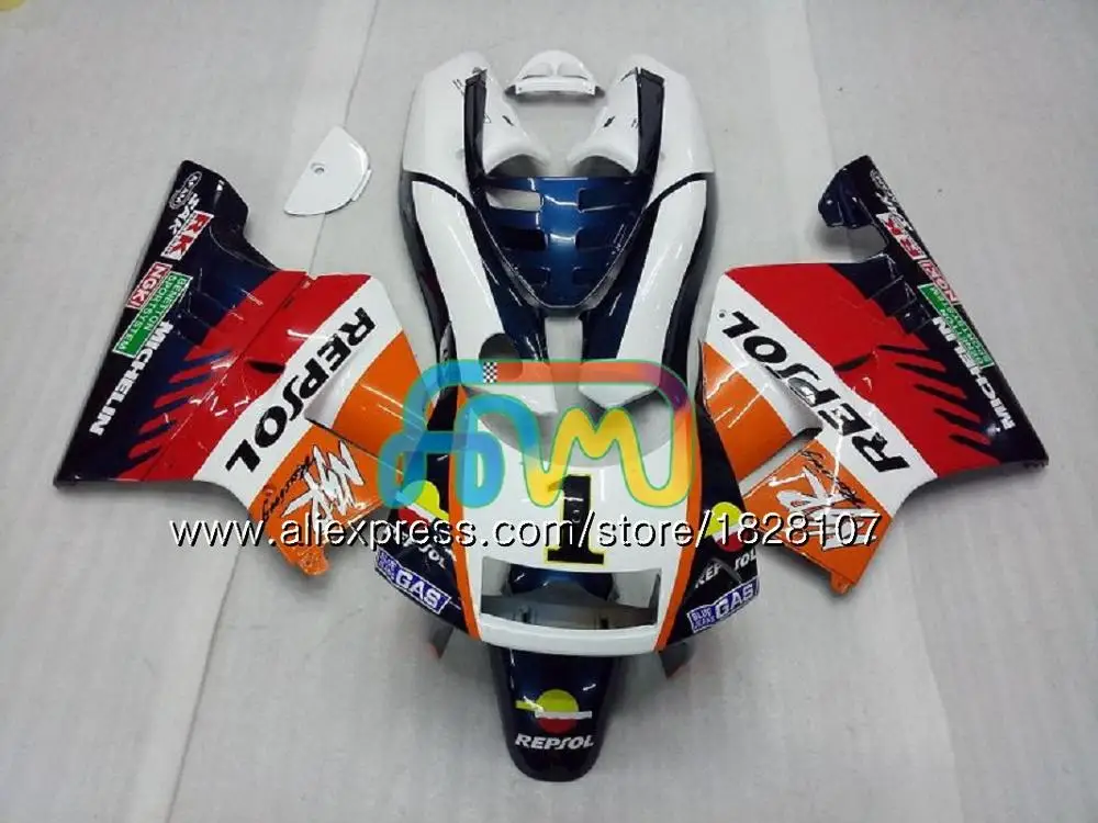 Литья под давлением для HONDA, красные, серебристые, СМП 250 MC21 PGM3 NSR250R 90 91 92 93 85BS. 19 NSR250 R RR СМП 250R 1990 1991 1992 1993 обтекатель - Цвет: No. 18