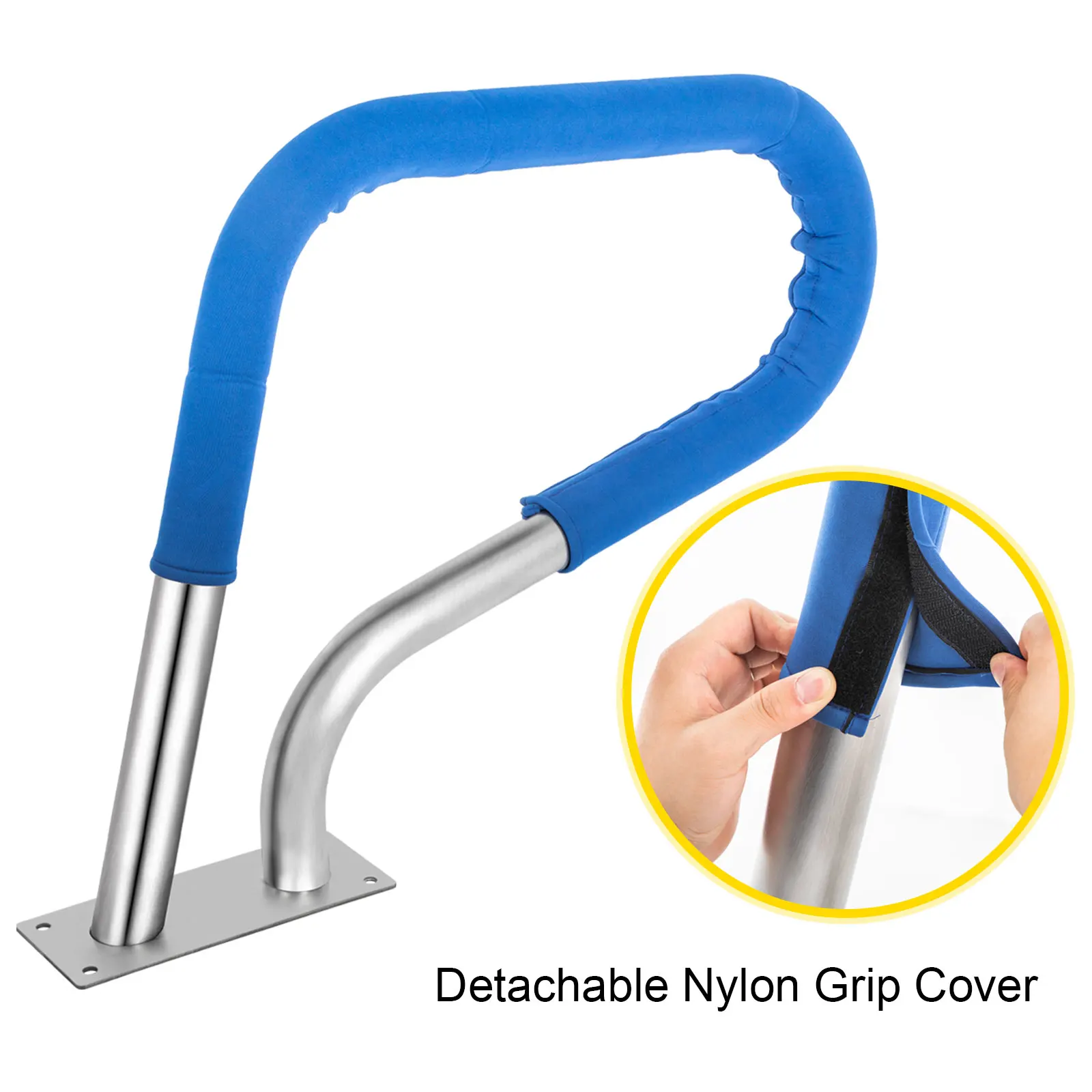 30-55"x22-32" Swimming Pool Handrail 4ft Grip Cover Humanized Design M8 Drill Bit Pool Railing Ladder Stair Rail