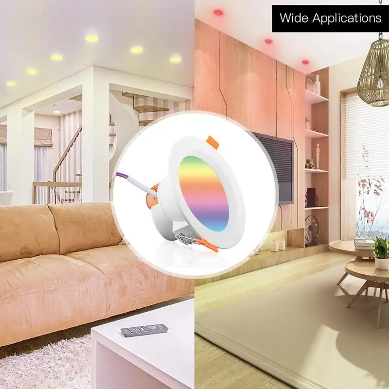 7 Вт RGB+ C+ W интеллектуальное энергосберегающее и многоцелевое Голосовое управление ультра дальнее дистанционное управление комнатное Внутреннее освещение