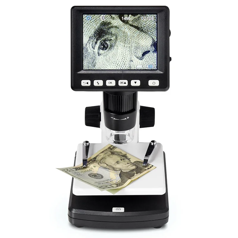SeeSii 3.5inch 1080P Portable Desktop Magnification Microscope Professional 1000X LCD Digital Microscope Up to 32G Micro Card