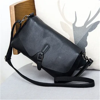 

First Layer Cowhide Handbag WOMEN'S Leather Bags Versatile Shoulder Bag WOMEN'S Cowhide Messenger Bag