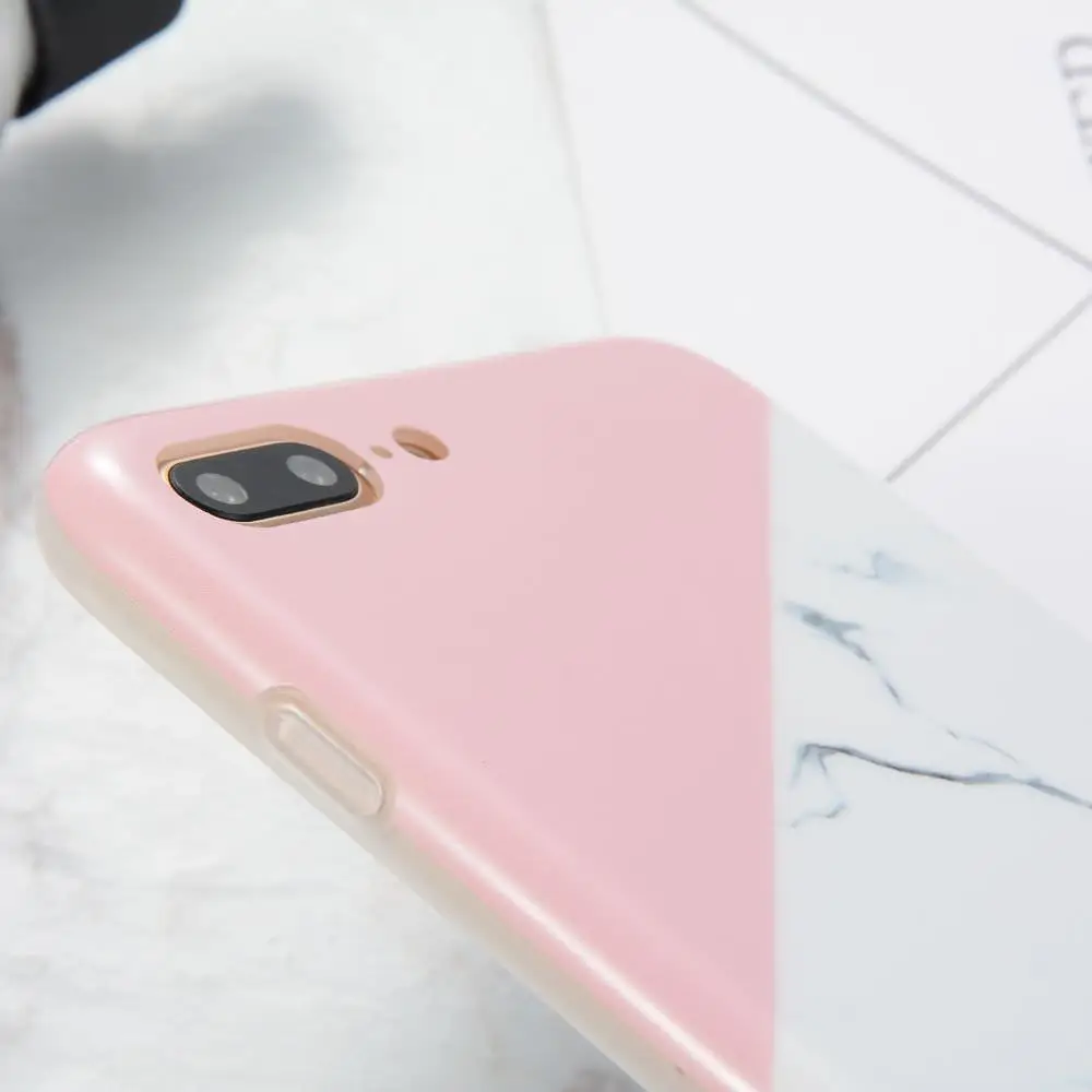 L FADNUT уникальный мраморный комбинированный чехол для iPhone X Xr Xs Max красивый тонкий