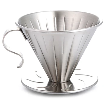

Stainless Steel Clever Pour over Coffee Dripper Brewer Cone Filter Coffee Maker with Perfect Stand Big