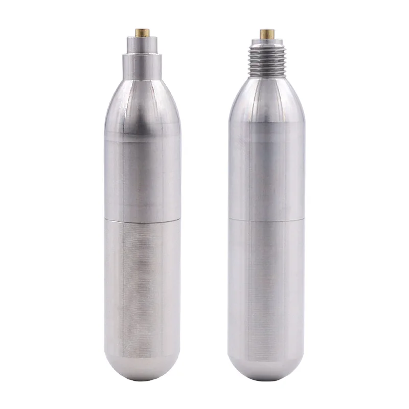 Cartridge Refillable Co2-Tank Paintball Airsoft-Airgun Threaded Hunting 16g Or 12g Stainless-Steel