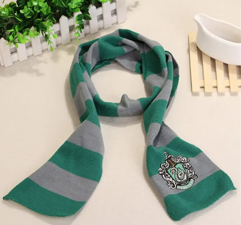 Лучший подарок шарфы Гриффиндор Слизерин Hufflepuff Ravenclaw шарфы маскарадные костюмы подарок на Хэллоуин Гермиона шарф