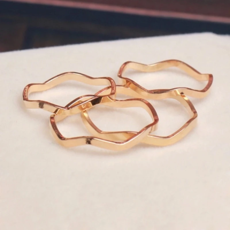 

YWOSPX 1pc Simple Design Round Gold/Sliver Color Rings For Women Handmade Geometry Finger Ring Female Jewelry Gifts