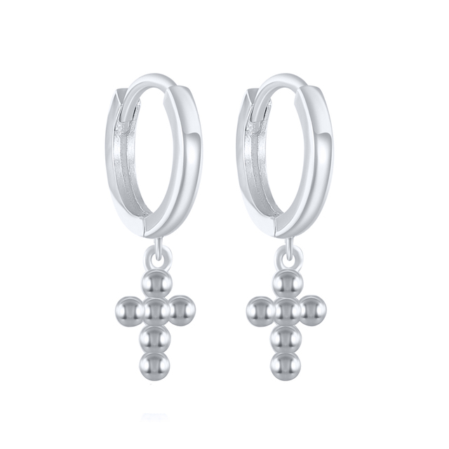 925 Sterling Silver Cubic Zirconia Sun Moon Star Pendant Hoop Earrings For Women Evil Eyes Butterfly Cactus Huggie Earring