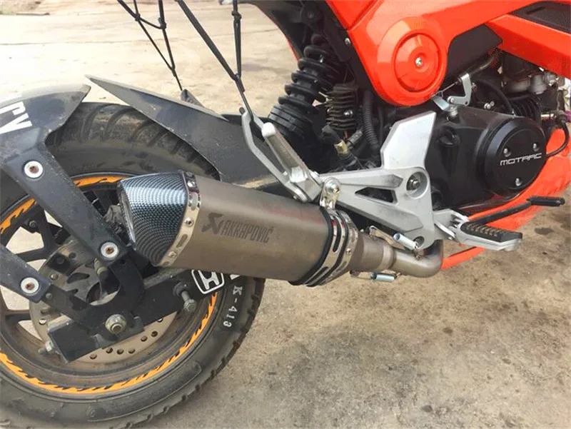 Мотоцикл выхлопная труба akrapovic модифицированный для локомотив MSX125 передняя часть уличного автомобиля с рисунком «маленькие обезьянки» M3 Wangjiang 150